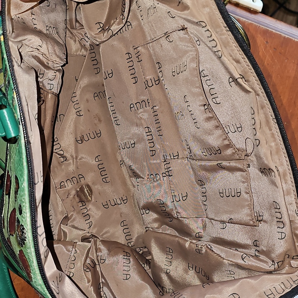 Anushka Handpainted Green Bag - Picture 4 of 5